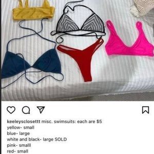 miscellaneous swimsuits ($5 each)